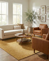 Bloomsbury Elegance Collection Area Rug -  Kensington (Yellow) Square Yellow  lifestyle 62