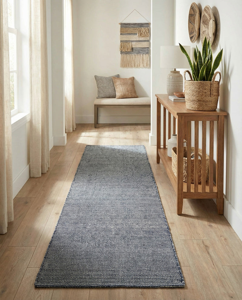 Jill Zarin Sedona Oasis Outdoor Collection Area Rug - Coconino (Navy Sky) Runner Navy Sky  lifestyle 48