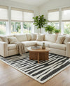 Monochrome Collection Area Rug - Slate Rectangle Gray  lifestyle 12