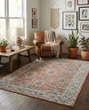 Mykonos Manor Collection Area Rug -  Paros Rectangle Salmon Pink  lifestyle 37
