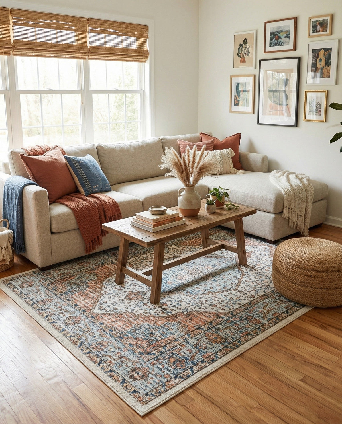 Mykonos Manor Collection Area Rug - Delos Rectangle Ivory  lifestyle 36