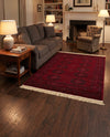 Samarkand Elegance Collection Area Rug -  Fergana Rectangle Red  lifestyle 25