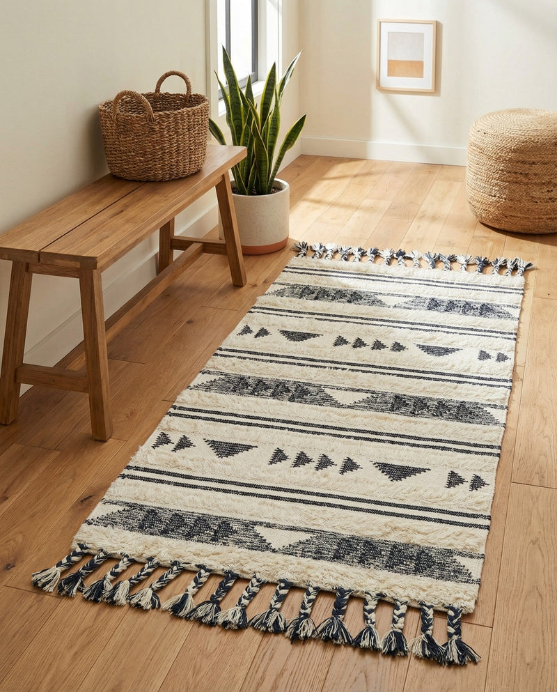 Sonoran Collection Area Rug - Montezuma Rectangle Navy Blue  lifestyle 59