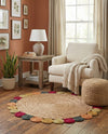 Woven Seaside Jute Collection Area Rug - Santorini Round Natural  lifestyle 12