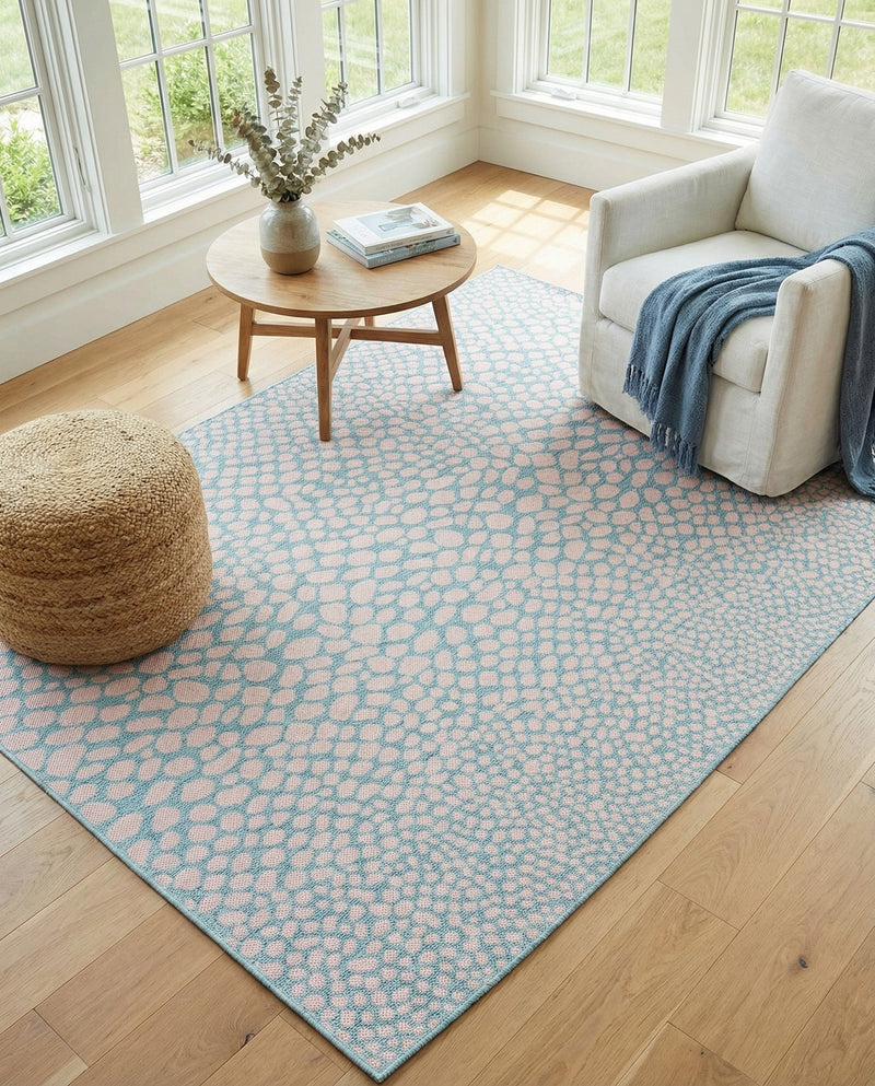 Urban Oasis Rugs Collection Area Rug -  Terrace (Pink and Aqua) Rectangle Pink and Aqua  lifestyle 17