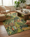 Seaside Blooms Collection Area Rug -  Sorrento Rectangle Green  lifestyle 6