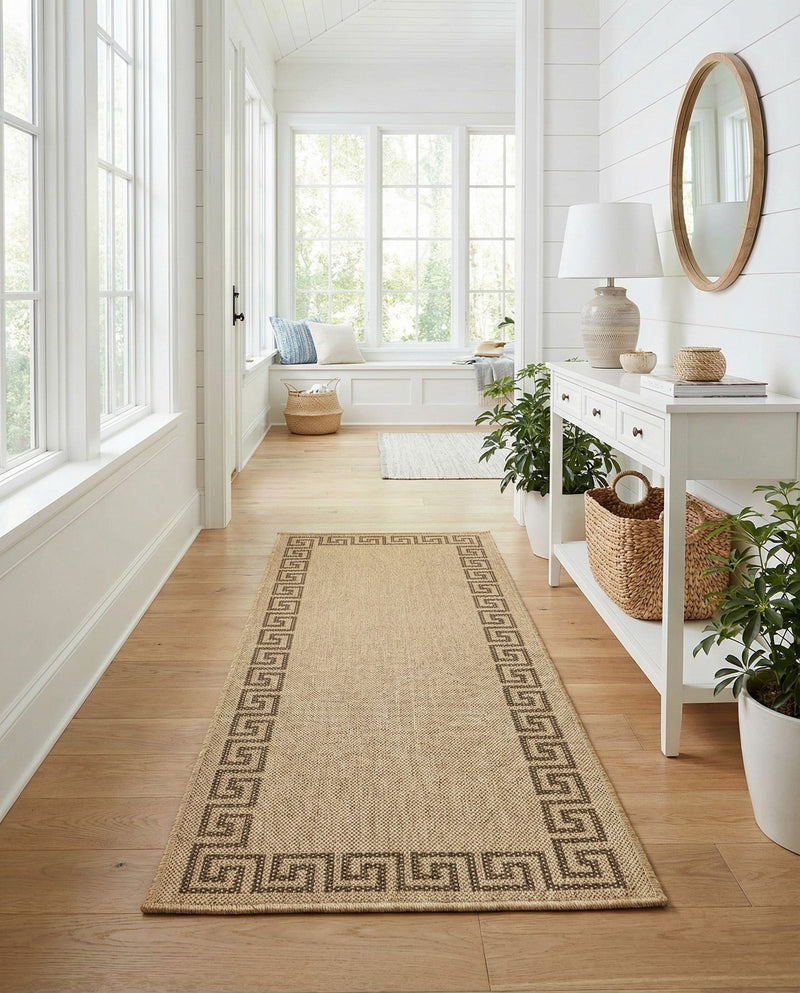 Sahara Sands Collection Area Rug -  Elephantine Runner Natural  lifestyle 50