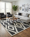 Monochrome Collection Area Rug -  Glacier Rectangle Gray  lifestyle 15