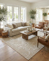 Patio Heritage Collection Area Rug - Santorini Rectangle Khaki  lifestyle 18