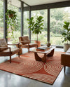 Briarwood Looms Collection Area Rug -  Multiton Rectangle Orange  lifestyle 3
