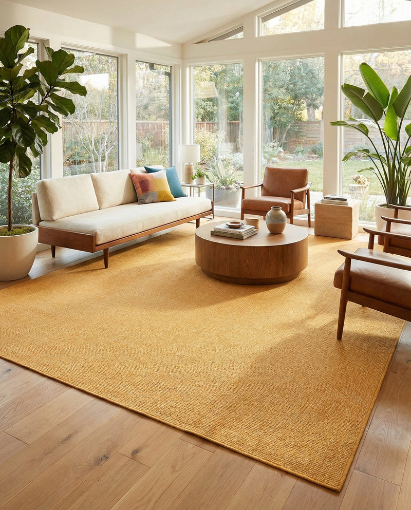 Seaside Serenity Collection Area Rug - Veranda (Corn Harvest Yellow) Rectangle Corn Harvest Yellow  lifestyle 3