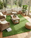 Meadow Retreat Collection Area Rug - Glen Rectangle Green  lifestyle 29