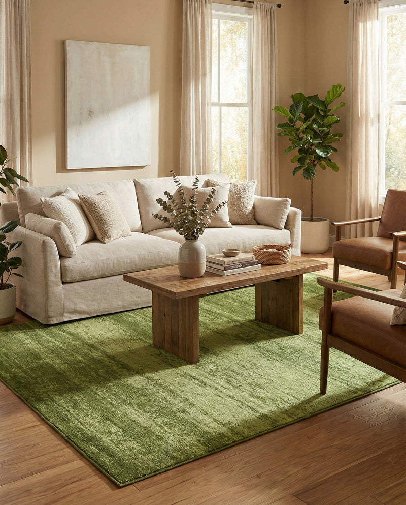 Studio Haven Collection Area Rug -  Gallery (Green) Rectangle Green  lifestyle 20