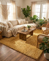 Alpine Plush Collection Area Rug -  Cortina (Sun Yellow) Rectangle Sun Yellow  lifestyle 4