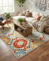Outdoor Marrakesh Collection Area Rug -  Asilah Rectangle Ivory Beige  lifestyle 24