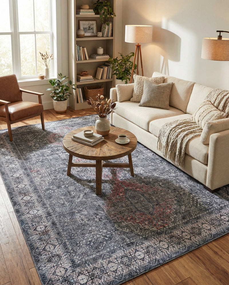 Heritage Elegance Collection Area Rug -  Uffizi Rectangle Gray  lifestyle 35