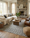 Savannah Pergola Collection Area Rug -  Pergola (Gray) Rectangle Gray  lifestyle 27