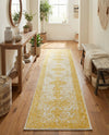 Dover Terrace Collection Area Rug - Marina (Yellow) Runner Yellow  lifestyle 41