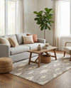 Sienna Collection Area Rug - Umbria Rectangle Cloud Gray  lifestyle 52