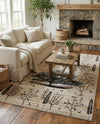 Coastal Haven Collection Area Rug -  Coastline Rectangle Beige  lifestyle 22