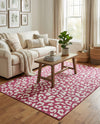 Savannah Escape Collection Area Rug -  Amazon (Magenta) Rectangle Magenta  lifestyle 11