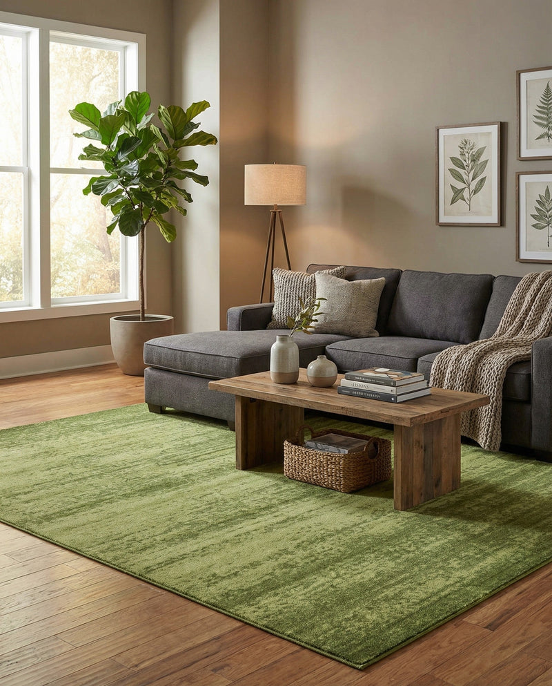 Studio Haven Collection Area Rug -  Gallery (Green) Rectangle Green  lifestyle 23