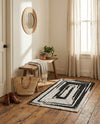 Woven Udaipur Collection Area Rug - Jaipur Rectangle Black and White  lifestyle 6