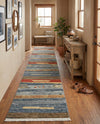 Zagros Oasis Collection Area Rug -  Lordegan Runner Blue  lifestyle 20