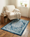 Beverly Grove Collection Area Rug - Melrose (Navy Blue) Rectangle Navy Blue  lifestyle 27