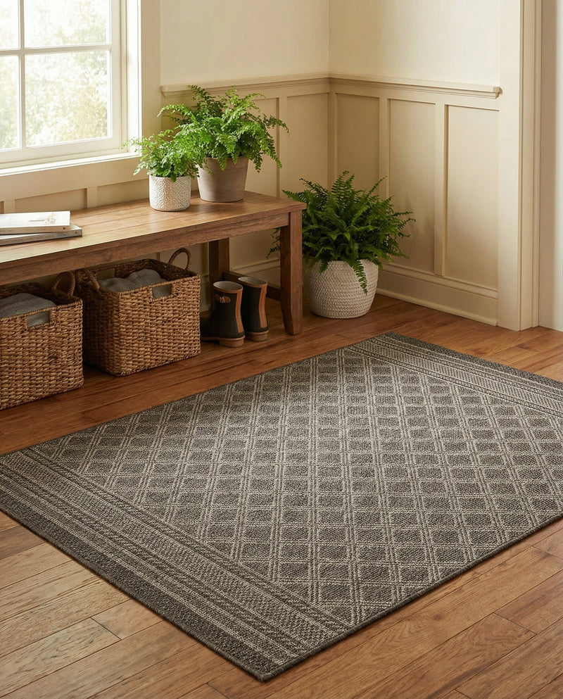 Savannah Pergola Collection Area Rug - Savannah Rectangle Chocolate Brown  lifestyle 45