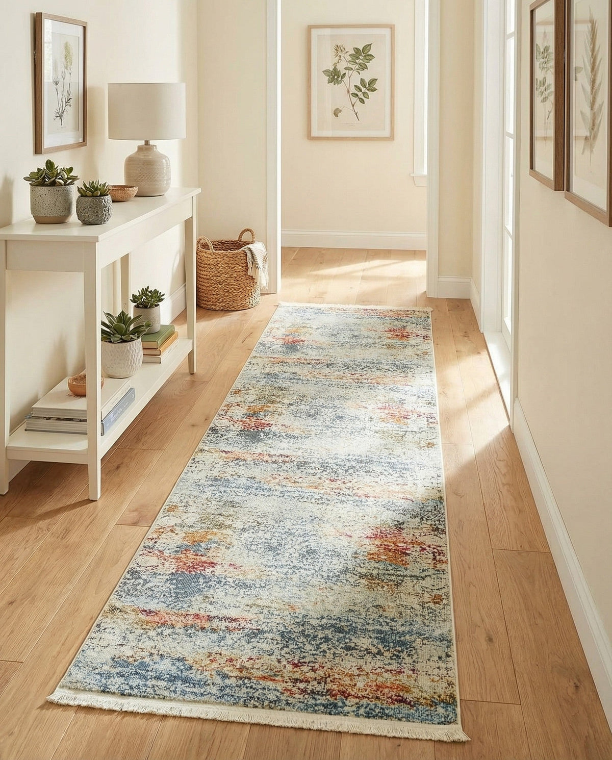 Caribbean Breeze Collection Area Rug -  Isla Runner Cream  lifestyle 91