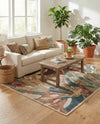 Coastal Terrace Collection Area Rug -  Wavecrest Rectangle Multi  lifestyle 34