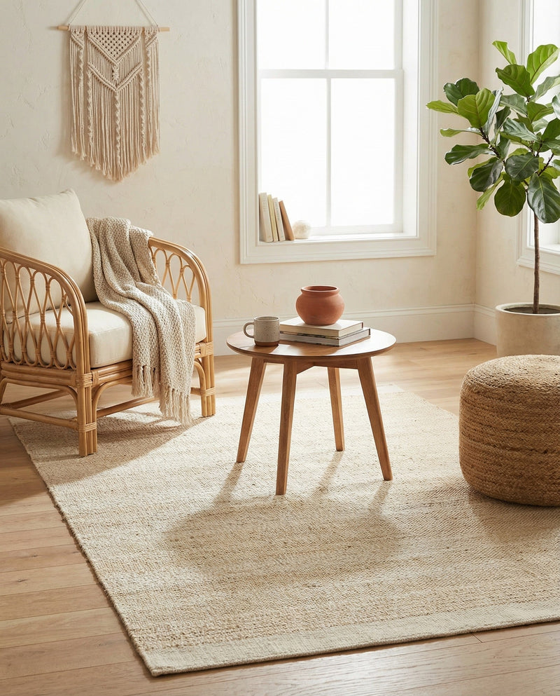 Marina Collection Area Rug - Marina Rectangle Ivory and White  lifestyle 56