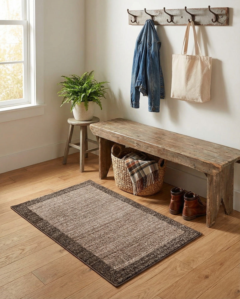 Studio Haven Collection Area Rug -  Conservatory (Light Brown) Rectangle Light Brown  lifestyle 15