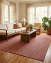 Seaside Serenity Collection Area Rug - Veranda (Rust Red) Rectangle Rust Red  lifestyle 9