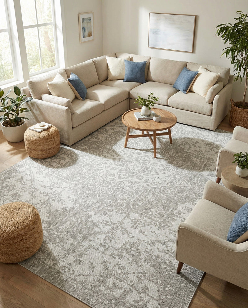 Urban Oasis Rugs Collection Area Rug -  Penthouse (Gray) Rectangle Gray  lifestyle 15