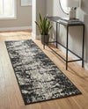 Urban Terrace Collection Area Rug -  Midtown Runner Black and White  lifestyle 18
