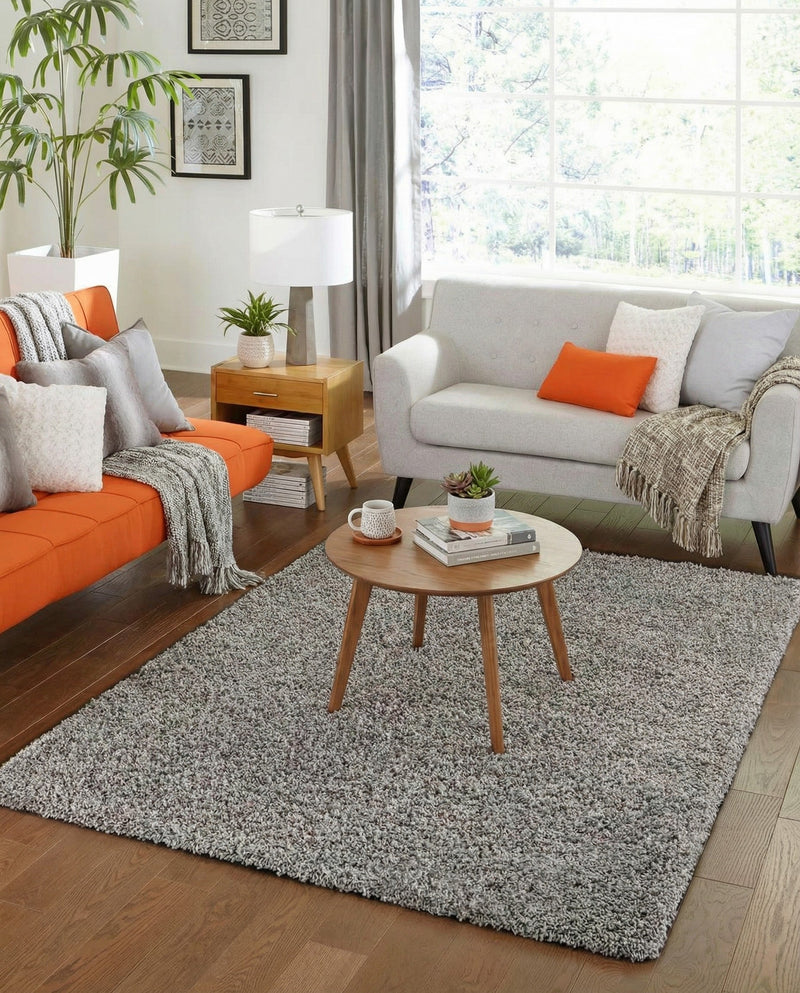 Plush Oasis Collection Area Rug - Serenity (Cloud Gray) Rectangle Cloud Gray  lifestyle 5