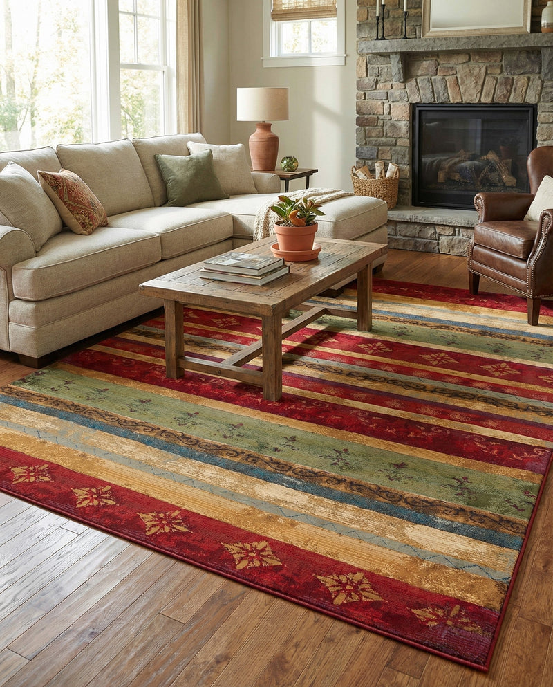 Urban Terrace Collection Area Rug -  Rooftop Rectangle Multi  lifestyle 43