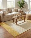 Mediterranean Lattice Collection Area Rug -  Casablanca (Ivory and Yellow) Square Ivory and Yellow  lifestyle 35