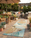 Urban Terrace Collection Area Rug -  Portico Runner Multi  lifestyle 41