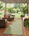 Savannah Escape Collection Area Rug -  Amazon (Blue Yellow) Runner Blue Yellow  lifestyle 50