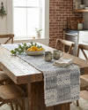 Thar Cotton Collection Area Rug - Serengeti Table Runner Ivory  lifestyle 10