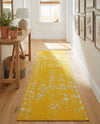Brighton Stripes Collection Area Rug - Sussex (Yellow) Runner Yellow  lifestyle 59