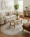 Savannah Series Collection Area Rug -  Augusta (Mink) Oval Mink  lifestyle 74