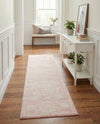 Dover Terrace Collection Area Rug -  Lagoon (Pink) Runner Pink  lifestyle 53