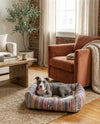 Luxury Pet Lounge Collection Pet Bed -  Glade Rectangle Multi  lifestyle 4