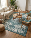 Urban Oasis Rugs Collection Area Rug -  Penthouse (Teal) Rectangle Teal  lifestyle 19