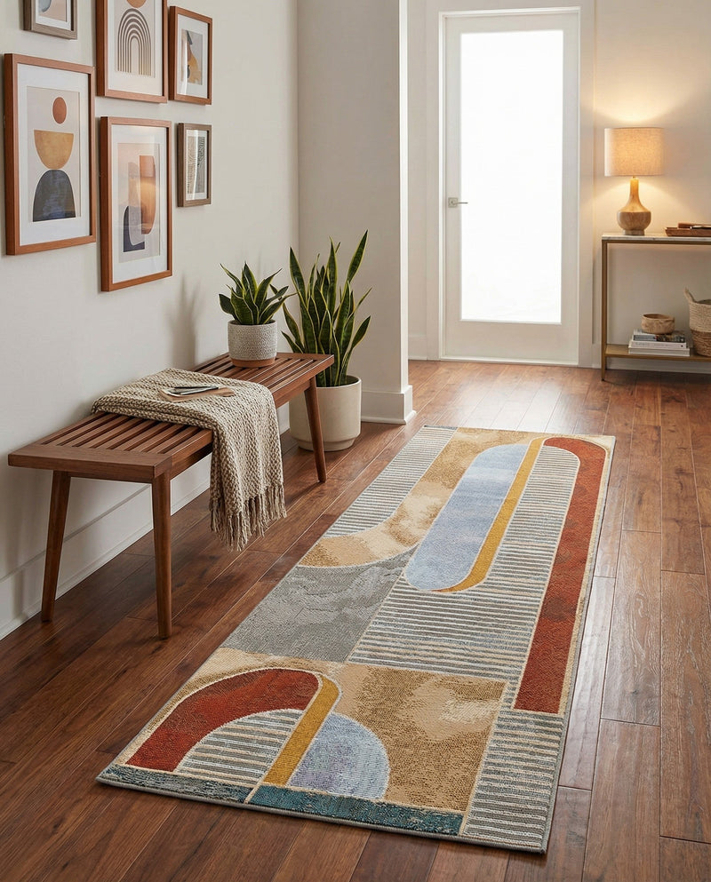 Urban Terrace Collection Area Rug -  Deck Runner Multi  lifestyle 75