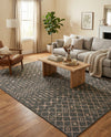 Savannah Pergola Collection Area Rug -  Pergola (Charcoal Gray) Rectangle Charcoal Gray  lifestyle 20
